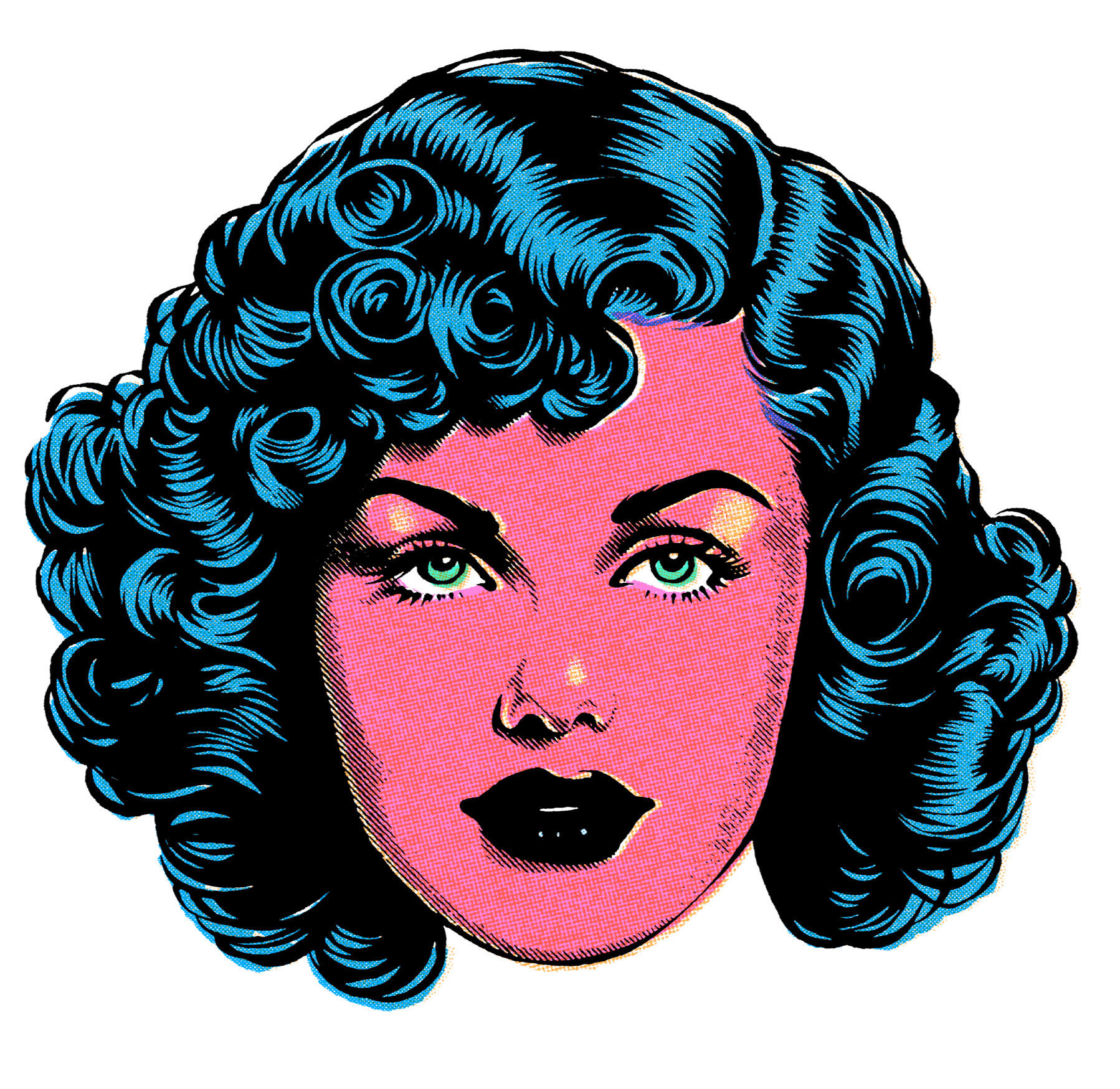 Illustration from a series of apparel designs, developed for professional screen printing.