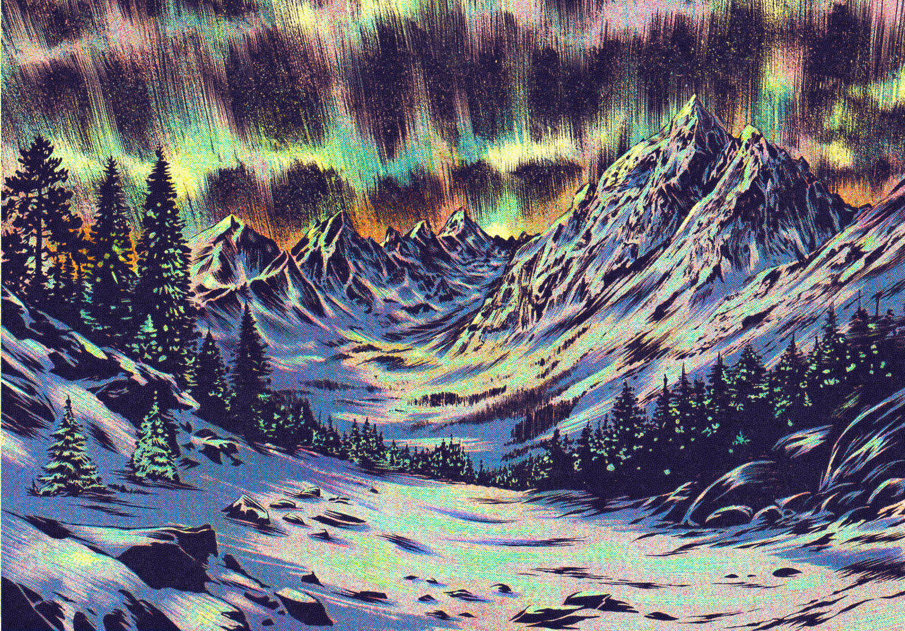 Full-cover artwork for a book, designed across both sides and the spine to convey a unified narrative and aesthetic.