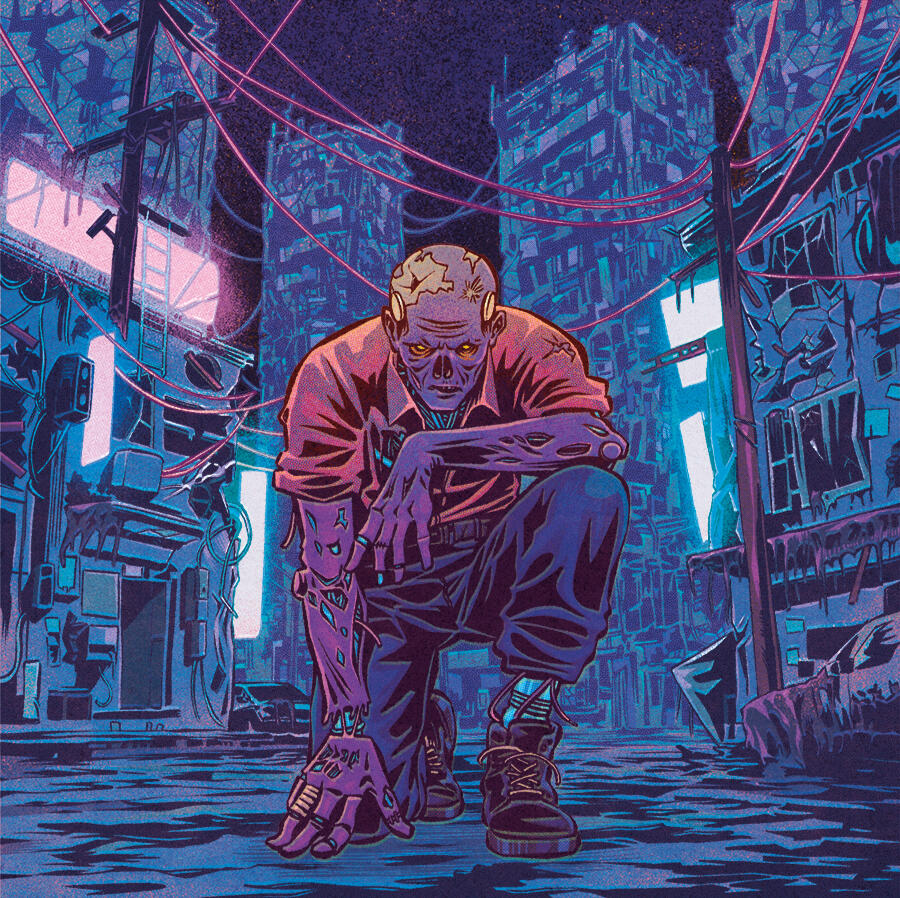 Cover illustration crafted to translate the music’s style and energy into a bold visual form.