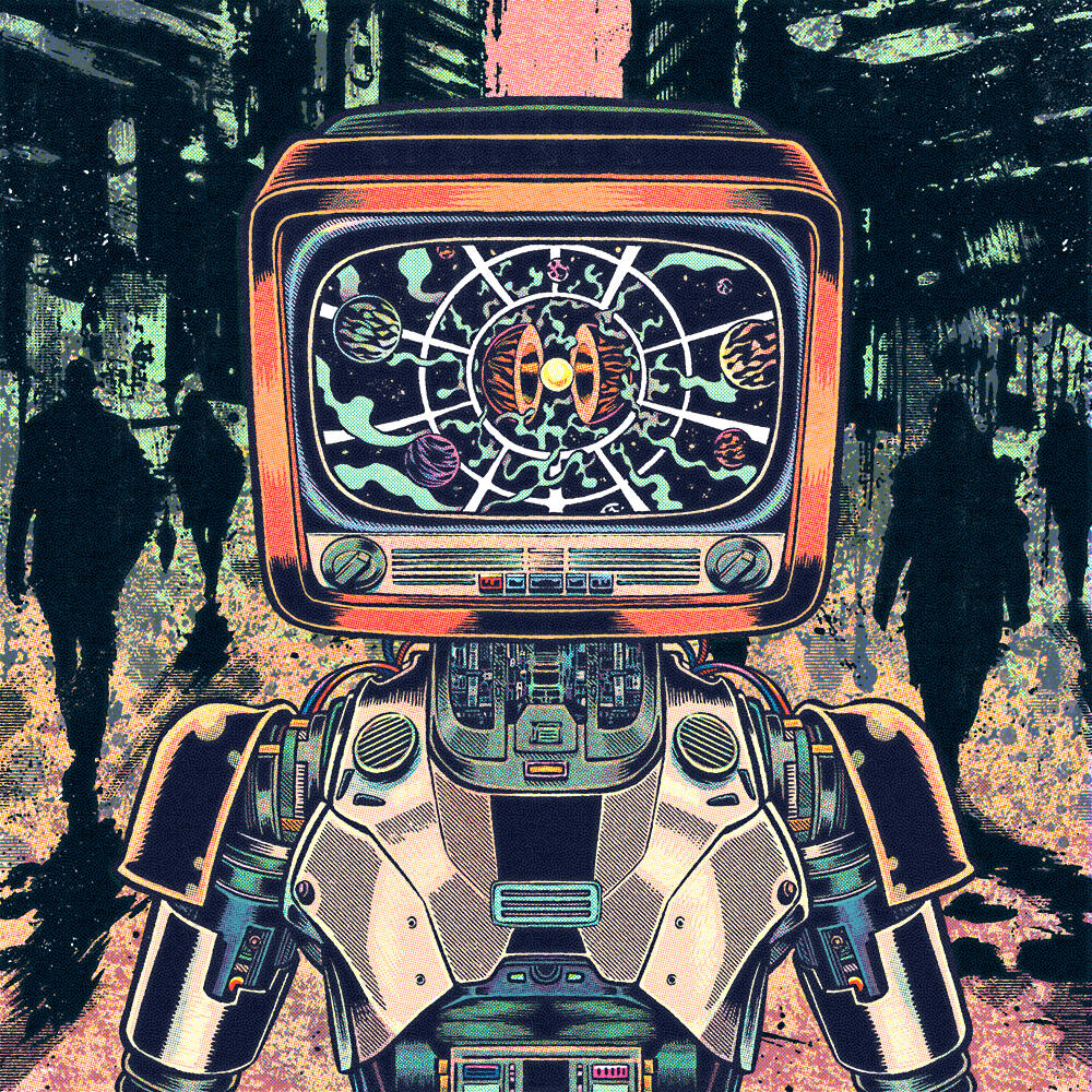 Illustration for a music album, translating sound and emotion into a cohesive visual narrative.